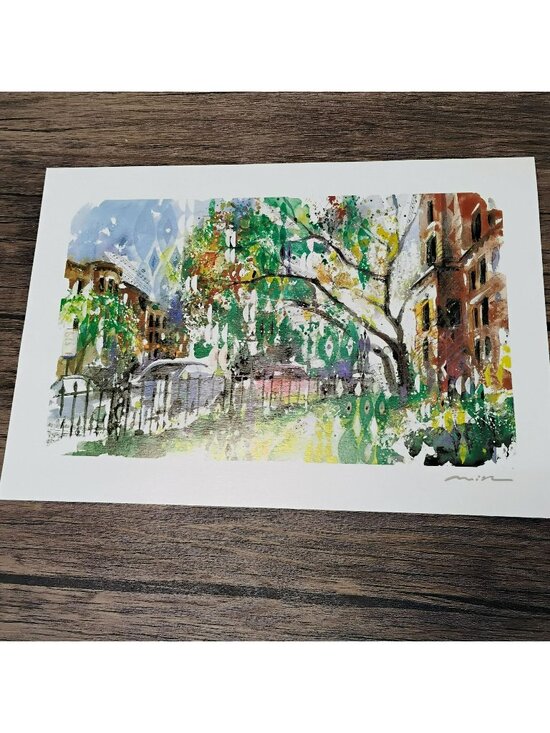 Misha Lenn Other - Misha Lenn "Commonwealth In Bloom" Seriolithograph Print with COA Signed 2002